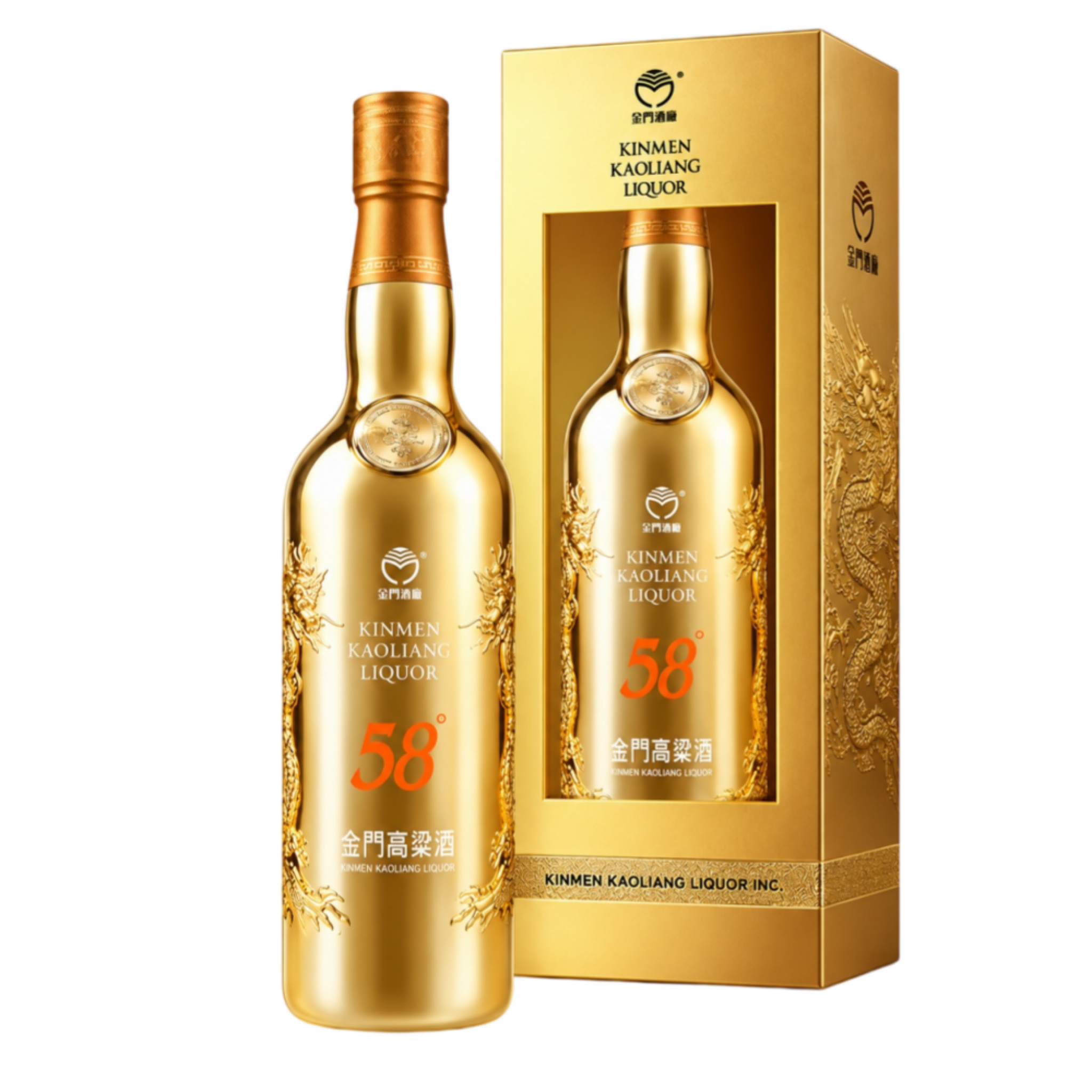 金門高粱酒-最佳白酒鍍金特仕版 0.6L